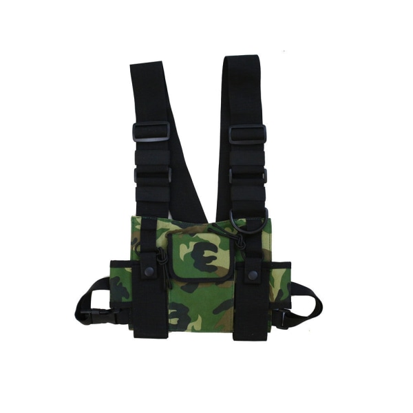 Taktisk väst Modemärke Arbetskläder Väststil Ryggsäck Tactical Chest Bag Camouflage Color