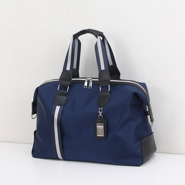 Håndtaske Bagagetaske med stor kapacitet Bærbar rejsetaske Sammenfoldelig vandtæt bagagetaske Dark Blue Large Size