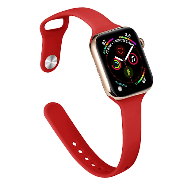 Kellon ranneke Apple Watch iWatch 38/40/41/42 S10mm punainen