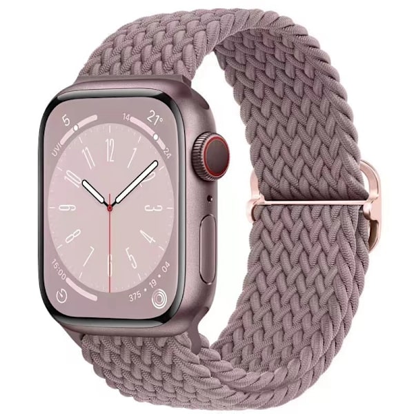 Klockarmband för Apple Watch iWatch 38/40/41/42mm rök lila
