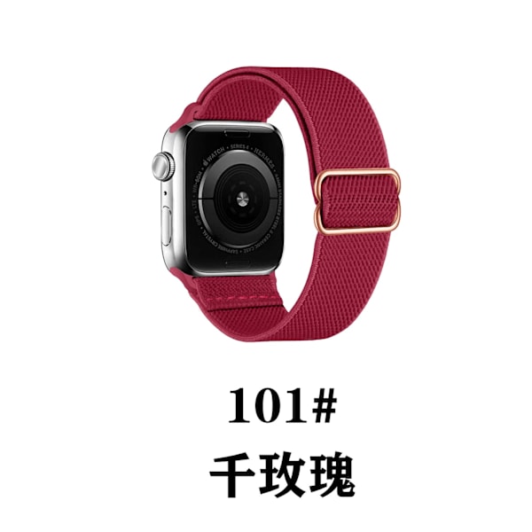 Klockarmband för Apple Watch iWatch 38/40/41 med finjusteringsspänne 1 torr rosfärg fint spänne