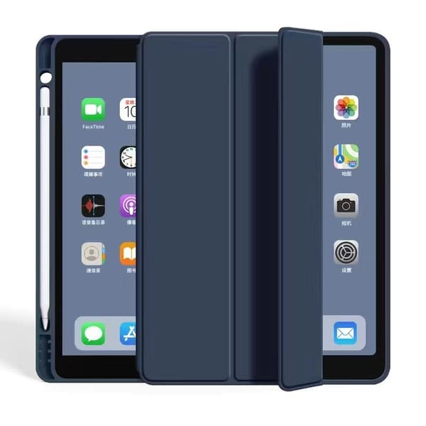 Stilfuldt etui til iPad mini 6 8.3\" sort penneholder og stativ