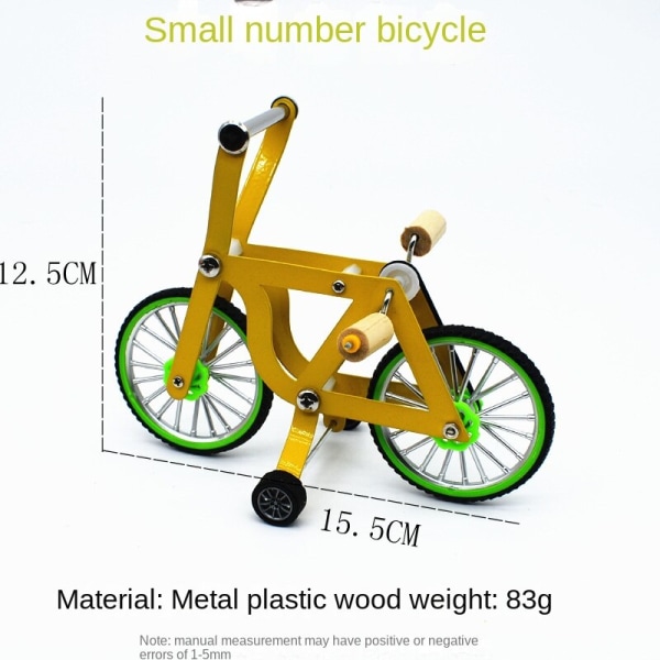Säkra giftfria fågelleksaker Parrot Bicycle Bird Training Supplies Cykelträning Intelligence Small metal bicycle