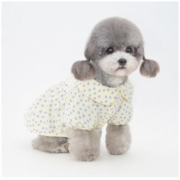 Kæledyrstøj Forår Sommer Hund Two Feet Apparel Pet Shirt Teddy Pomeranian Cat Tøj Blue M