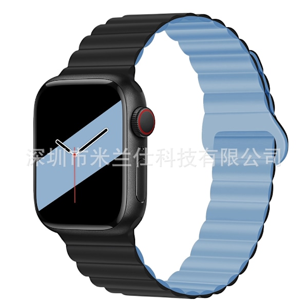Urrem til Apple Watch iWatch 38/40/41/42mm-S10 43 Sort Søblå