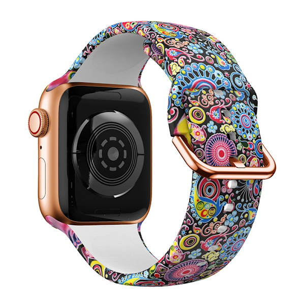 Klockarmband för Apple Watch iWatch 38/40/41mm Färgglad Manet