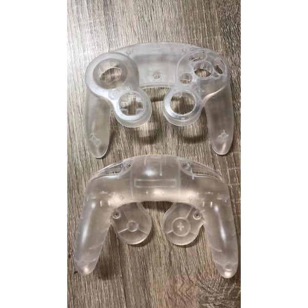 GameCube peliohjaimen kuorimateriaali GC kahvan kuori sienen muotoinen hiustenleikkauksen vaihtokuori NGC Frosted transparent (case)