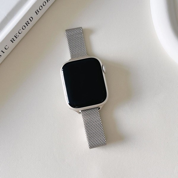 Kellon ranneke Apple Watch iWatch 38/40/41/ 10. sukupolvi 42mm universaali hieno Milanon magneettinen imu