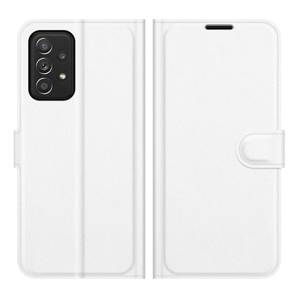 Fodral för Samsung S23 Plus Vit Anpassad Flip Läder White