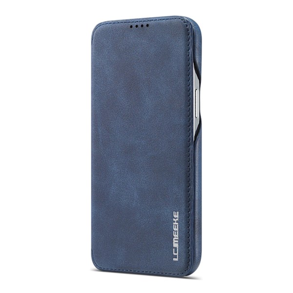 Etui til iPhone 14Pro 222 blå flip læder kort