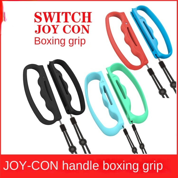 For Switchjoycon Bar End Boxing Grip Switch Game Handle Grip Bærestropp 2 pakke Black