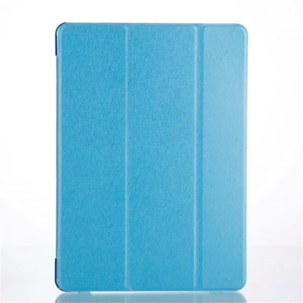 Stilig etui for iPad Air/Air2 Blå Smart Silke Tekstur Tri Fold Lær Blue