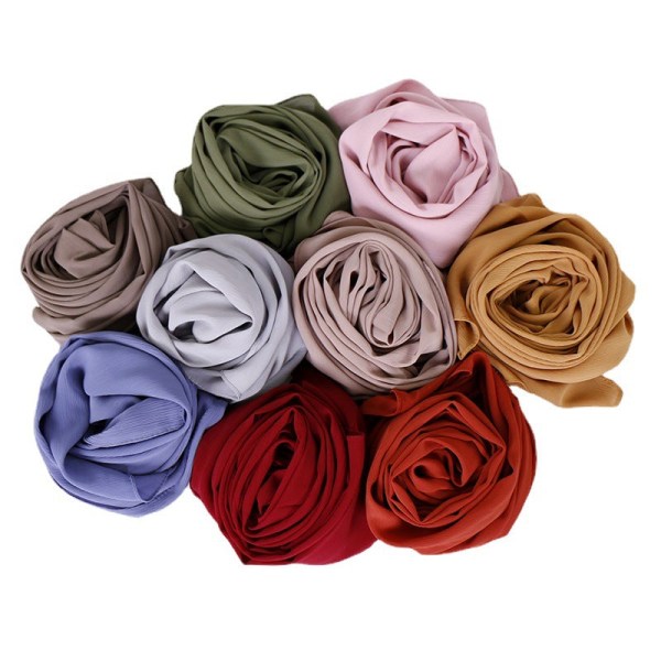 Scarfsjal för kvinnor 2022 Monokrom Chiffong Andas Camel 175-70cm