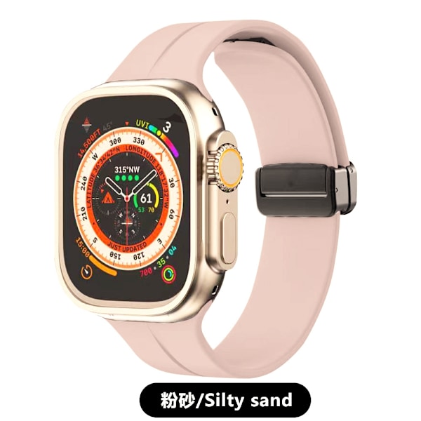 Kellon ranneke Apple Watch iWatch -kelloon Soveltuu: 1.-8. sukupolvi SE 38/40/41mm 5 vaaleanpunainen hiekka