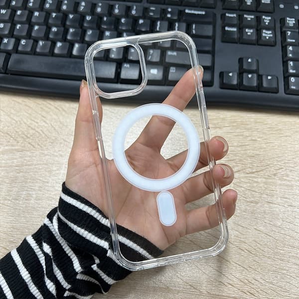 2 stk. Etui til iPhone 17 Pro Magnetisk Transparent Hård