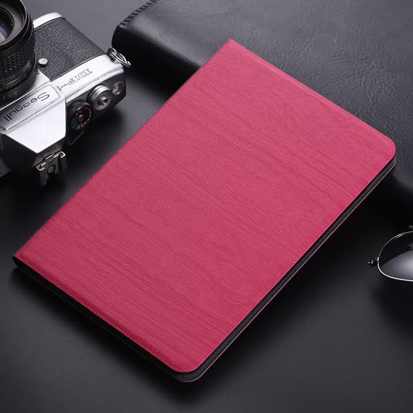 Etui til iPad Pro 12,9-tommer 2018/2019 Trækorn Rosarød Flip Tablet Læder