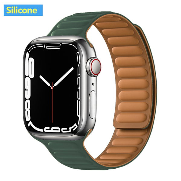Kellon ranneke Apple Watch iWatch 38/40/41mm kuusen vihreä