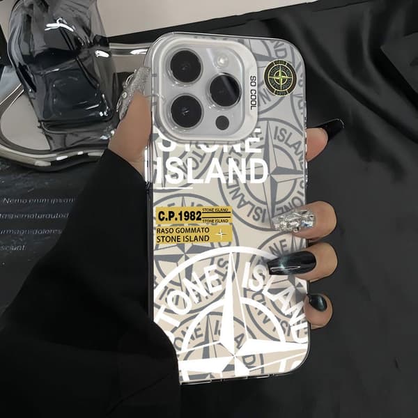 Deksel til iPhone 17 Pro Laser Stone S476P1 Hvit stein laser hard