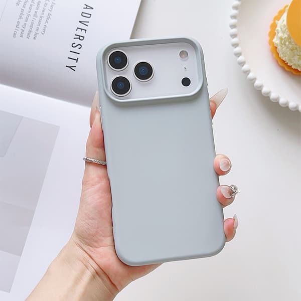 Etui til iPhone 17 Pro Max Flydende Cyan Premium Flydende Silikone Let Luksus