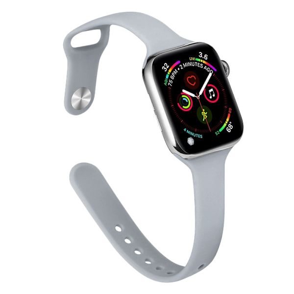 Kellon ranneke Apple Watch iWatch 38/40/41/42 S10mm vaaleanharmaa