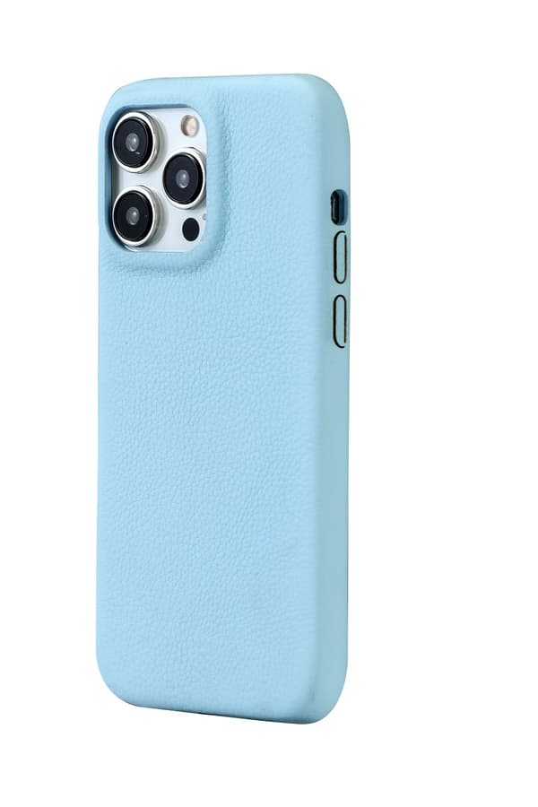 Deksel til iPhone 13 Lysegrønn solid litchimønster full bakside fire sider japansk stil