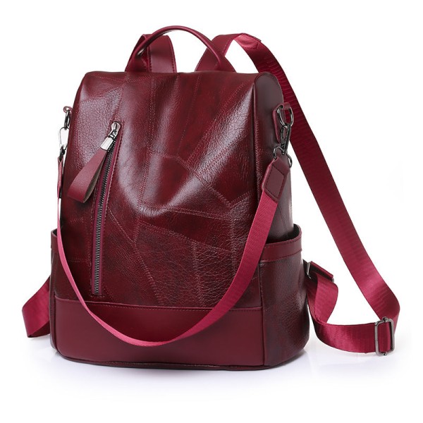 Reppu varkaudenestopaketti Casual Ladies Student Small Bookbag Generation Red