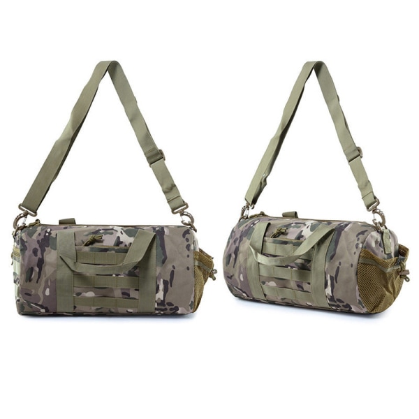 Rygsæk Herretaske Stor Kapacitet Rejsetaske Vandtæt Herretaske iPad Messenger Bag Håndtaske rund Tactical Bucket Bag Army Fan Bag Army Green