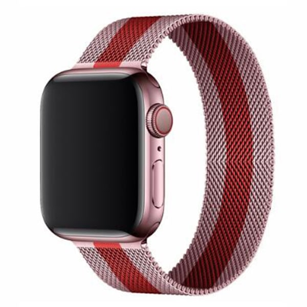 Klockarmband för Apple Watch iWatch 38/40/41mm Rosrosa