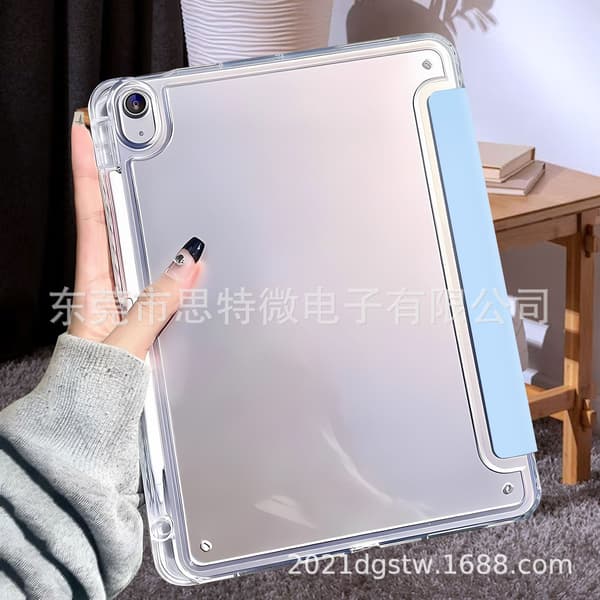 Fodral för iPad Pro 12.9\" Pro 3/4/5/6:e Gen Vit Isblå Höger