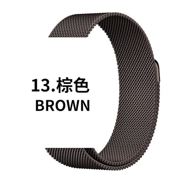 Kellon ranneke Apple Watch iWatch -kelloon Soveltuu: 1-9 sukupolvi/SE 38/40/41mm 13 Ruskea