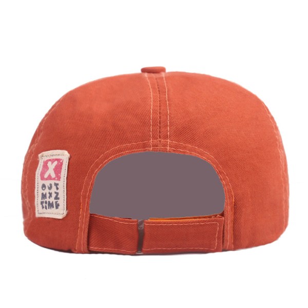 Barettihattu Taiteellinen nuori baretti miehet ja naiset kahdeksankulmainen cap aurinkosuoja Retro casual huipullinen cap Net punainen matkahattu Orange Adjustable