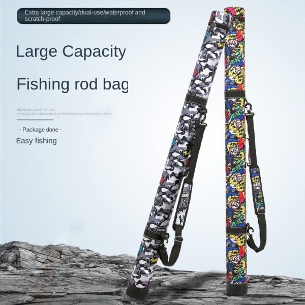 Takle Bag Fishing T1,25 1,35 1,45 M Taiwan Rod Tube Rod 1.25 m gray camouflage diameter 7.5