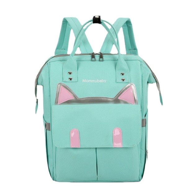 Kvinner jente ryggsekk skulder bag skolesekk Mummy Bag Baby bleie bag ut Multifunksjonell stor kapasitet Venter på levering Green