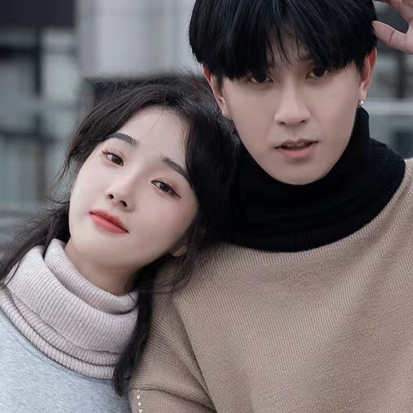 Flicka Damkrage Cervikal Support Höst Vinter Varm All Matchande Dekorativ Stickad Turtleneck Scarf Krage Mode Light gray