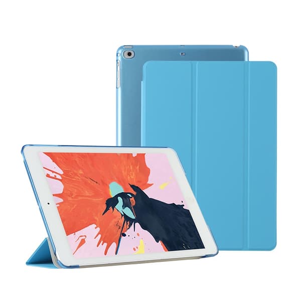 Stilfuldt etui til iPad mini 4/5 7.9\" blåt læder smart sleep hard Blue