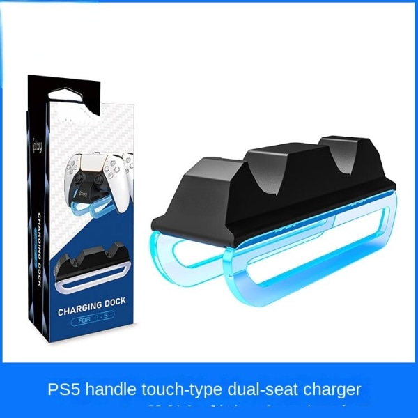 Ps5 GamePad Touch-Type Dual-Seat Charger P5 Display Light Hand Kaksoislaturit