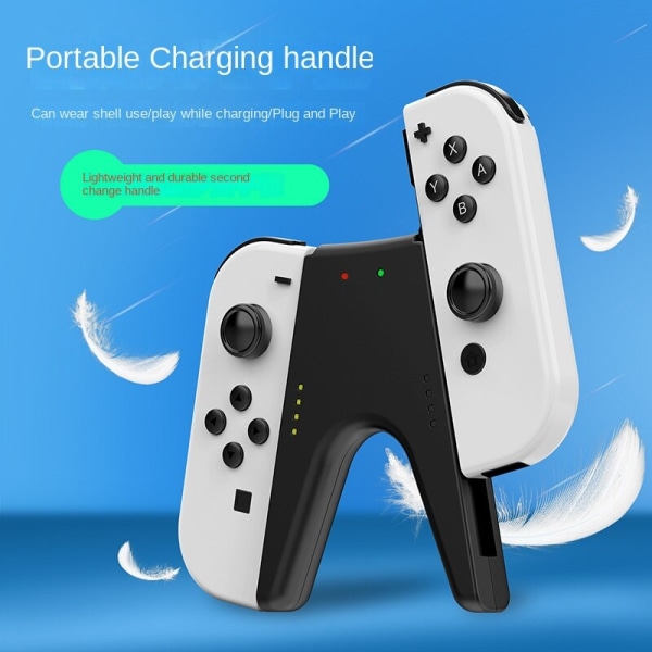 För Nintendo Switch OLED Switch Joy-Con Handle Charging V-Hand Handle Portable Base