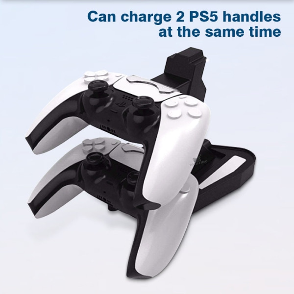 For Ps5 Håndtak Fast Lader P5 Gamepad Lader Ps5 Håndtak Brakett Lader Ps5 Håndtak White