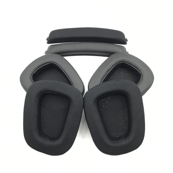 1 par Mesh stoff Erstatningsøreputer for Logitech G633 G933 G933S