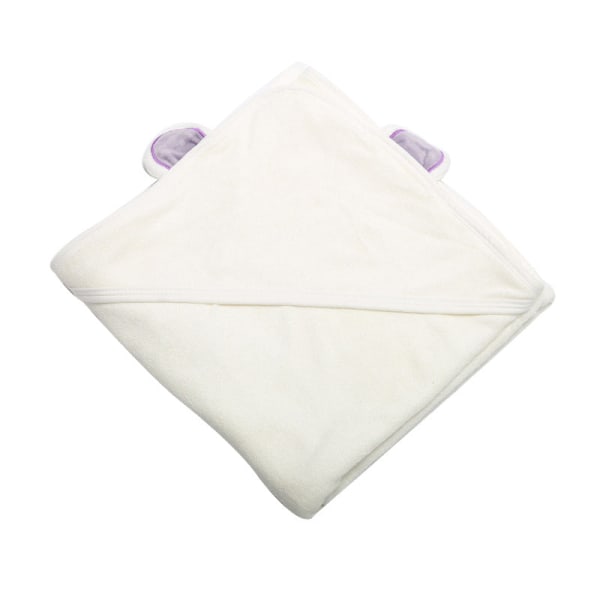 For Children Hooded Bath Towel Bamboo Fiber born Baby Swaddling Quilt Summer Air-Conditioning Hug Blanket 紫色 500  75*75cm