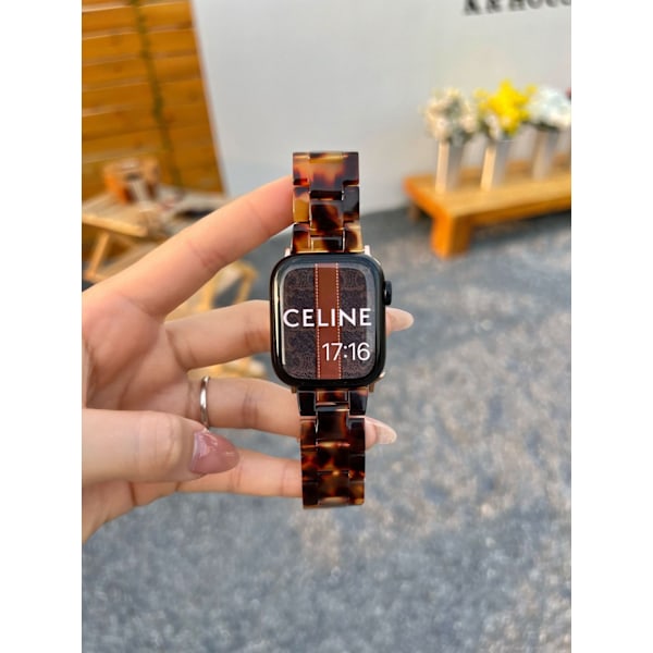 Klockarmband för Apple Watch iWatch Självtest: 22mm sköldpaddsskal