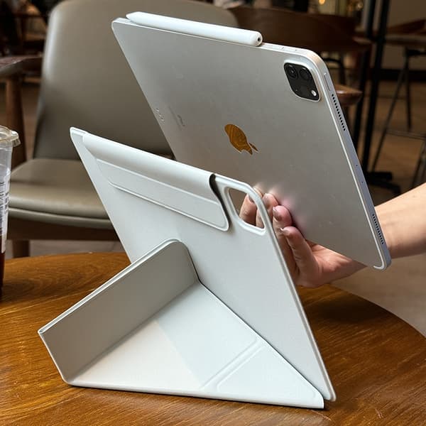 Etui til iPad 10./11. Grå 3 Y Magnetisk Dobbeltsidet Klips Split