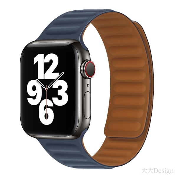 Kellon ranneke Apple Watch iWatch 38/40/41mm Indigo -kelloon