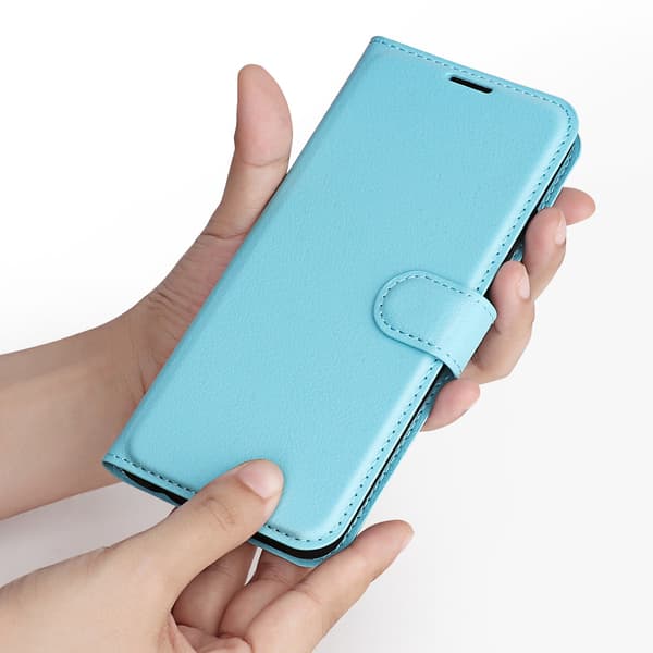 Fodral för Samsung Quantum 2/A82 5G blått Flip Läder Ställ Plånbok Blue