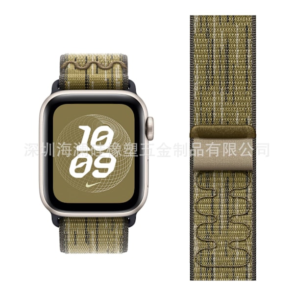 Klockarmband för Apple Watch iWatch 38/40/41/series10-42 NK grön med grå