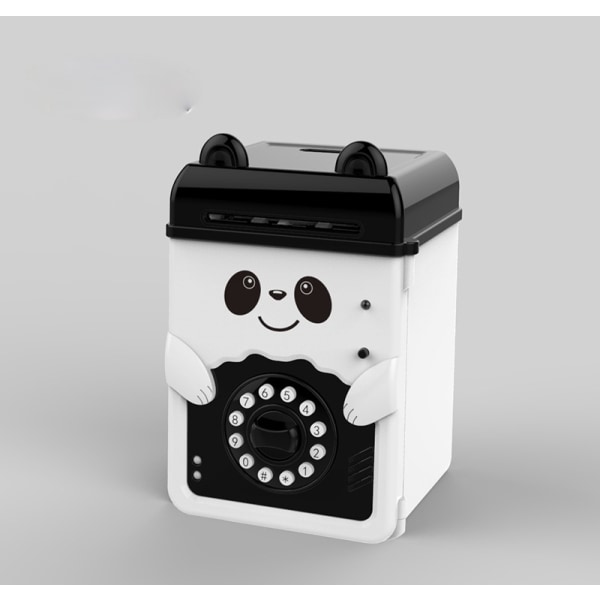 Sparegris for barn Mynt Penger Minibank Bursdagsmusikk Søt Panda katt batteri CQ11 Panda battery