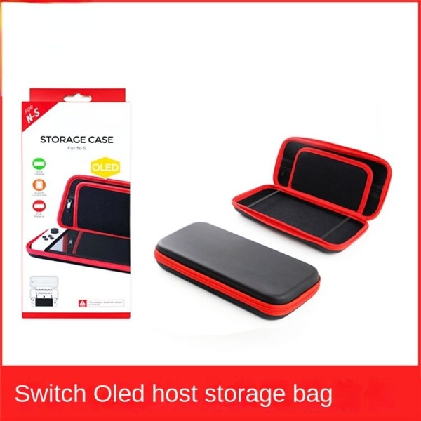 For Switched Game Host Eva Oppbevaringsveske OLED Host Zipper Hard Bag med Mellomlagskort