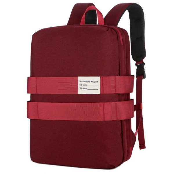 Rygsæk Ny multifunktionel laptoptaske med tre formål 15,6-tommer Business til mænd 1109 three-purpose bag red style