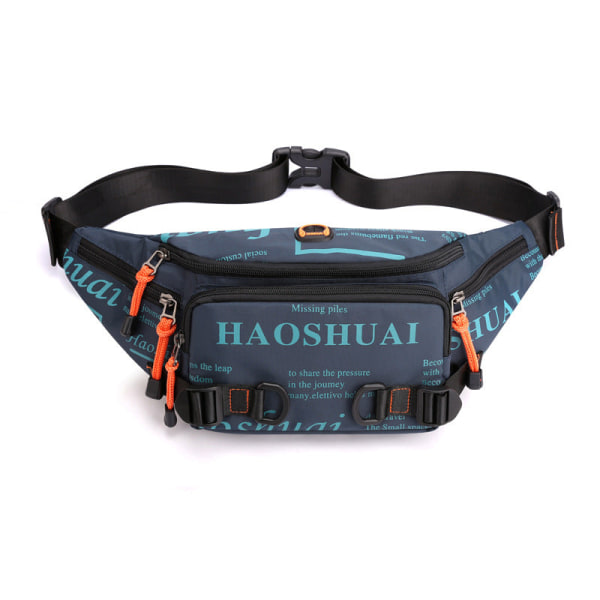 Mænd kvinder Fanny Pack taljetaske Herrebælte Trendy modebryst Vandtæt nylonklud Crossbody mænd Dark green