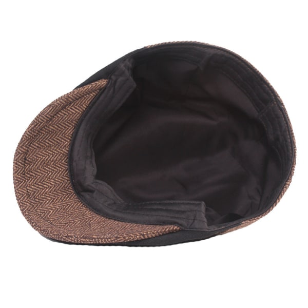 Baskerhat Sildebensspidskasket Baretter Advance-hatte til mænd Brown Average Size (58cm)